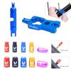 4 IN 1 Valve Core Remover Tool and Aluminum Bicycle Presta Valve Cap Schrader Valve Cover Dustproof for MTB Road Bike