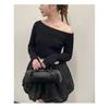 Genuine Leather French Stick Bag Women's Crossbody Fashionable Short Top-layer Cowhide Commuter Street
