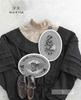 Beautiful black and white embroidery (applemints)