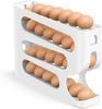 Egg Holder for Fridge, Automatic Rolling Egg Dispenser for Refrigerator, Countertop, Kitchen  Space-saving Egg Roller/Organizer/Storage/Container/Tray