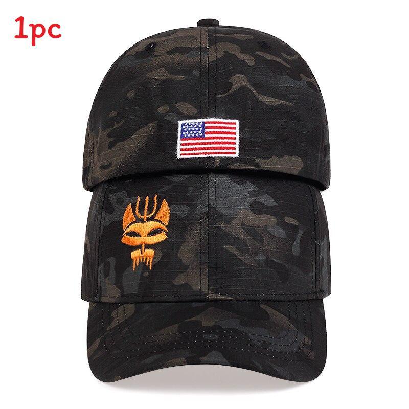 American Flag Baseball Cap With Adjustable Fit For Outdoor Summer Wear