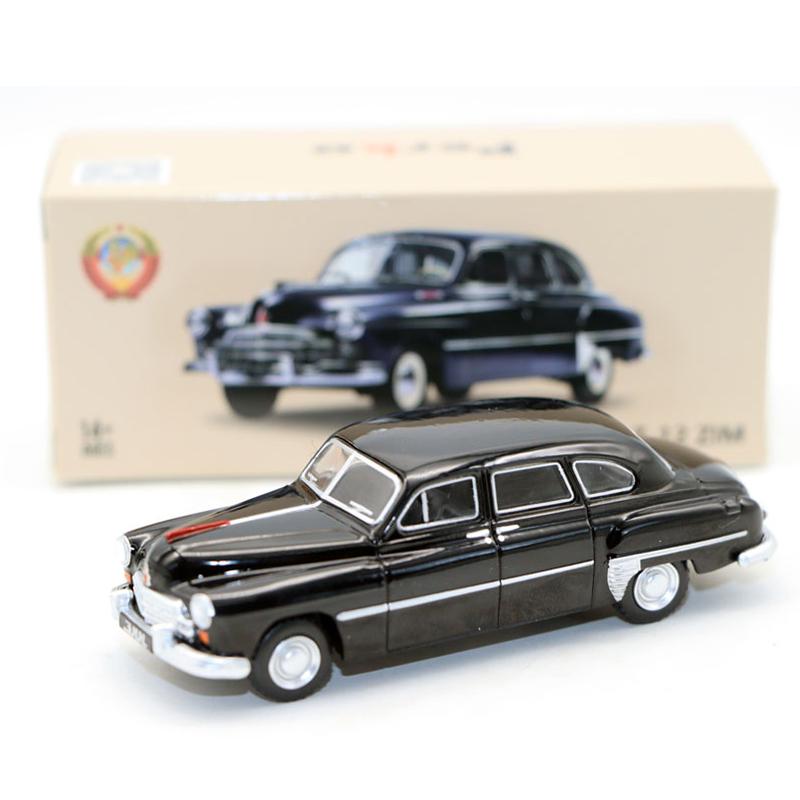 

1:64 GAZ-12 ZIM Alloy Car Diecasts & Toy Vehicles Car Model Miniature Scale Model Car For Children чёрный