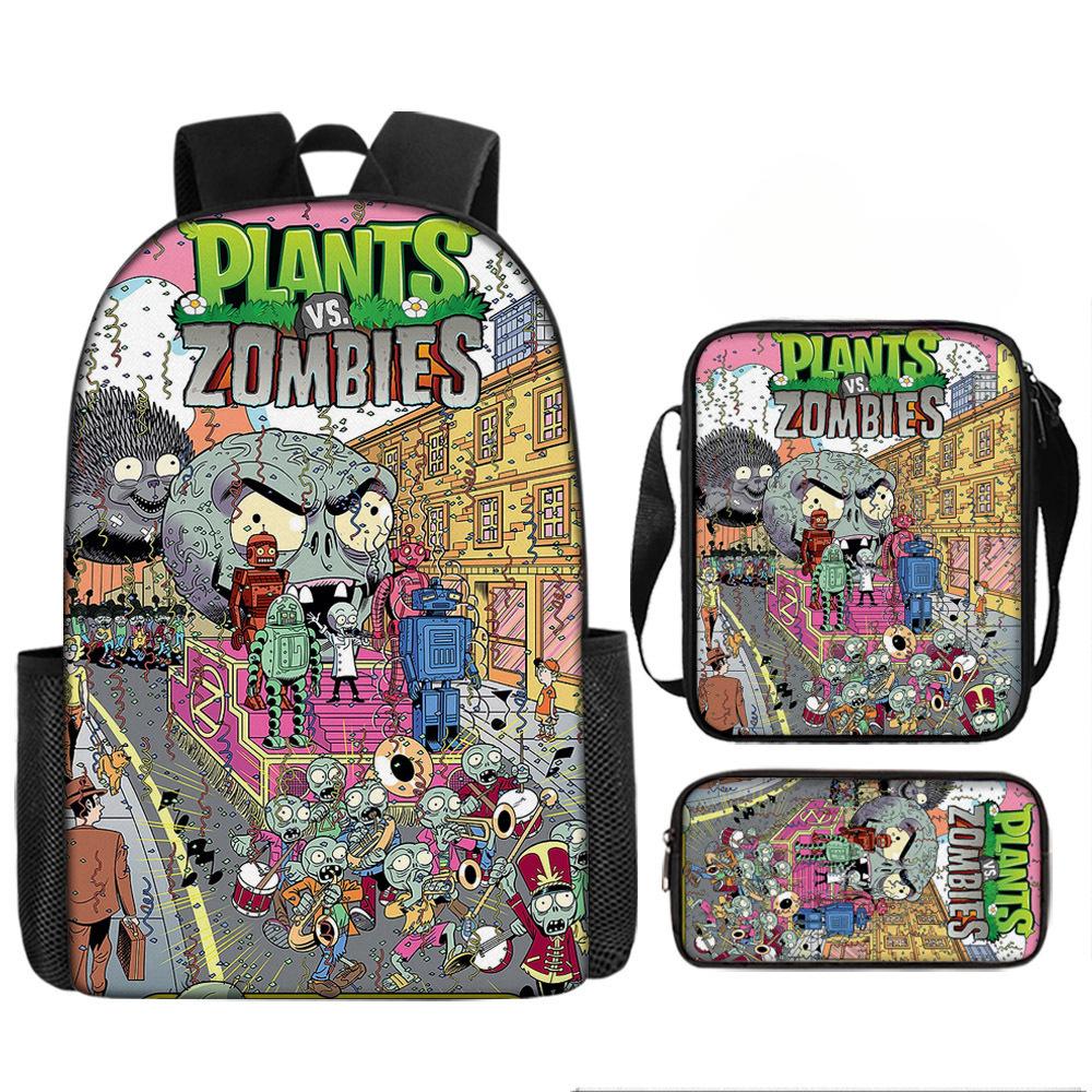 Plants Vs. Zombies Plants Vs. Zombies School Bags Children S Men S And Women S Backpacks Pencil case
