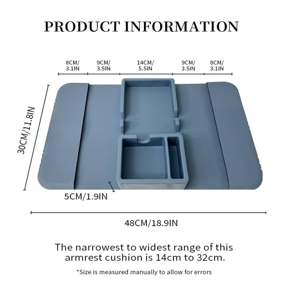 Silicone Sofa Hanging Storage Bag Non-Slip Armrest Cup Holder Durable Couch Mini Table  Snack