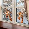 Static Cling Window Stickers Cartoon Animals Butterflies Flowers Removable No Glue Glass Door Shop Window Home Decor