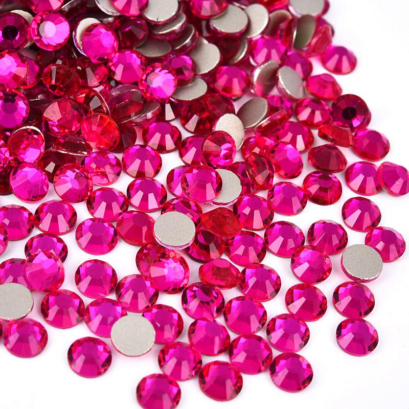 Glass Gold Bottom Flat Bottom Drill, Nail Drill Sticker Diamond Jewelry Diy Mobile Phone Case Nail Rhinestone Decorative Accessories Accessories