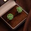 Fashion Niche Design Stud Earrings Multi-Layer Camellia Crystal Earrings Women'S Personality Simple Ear Buckle Versatile Earrings
