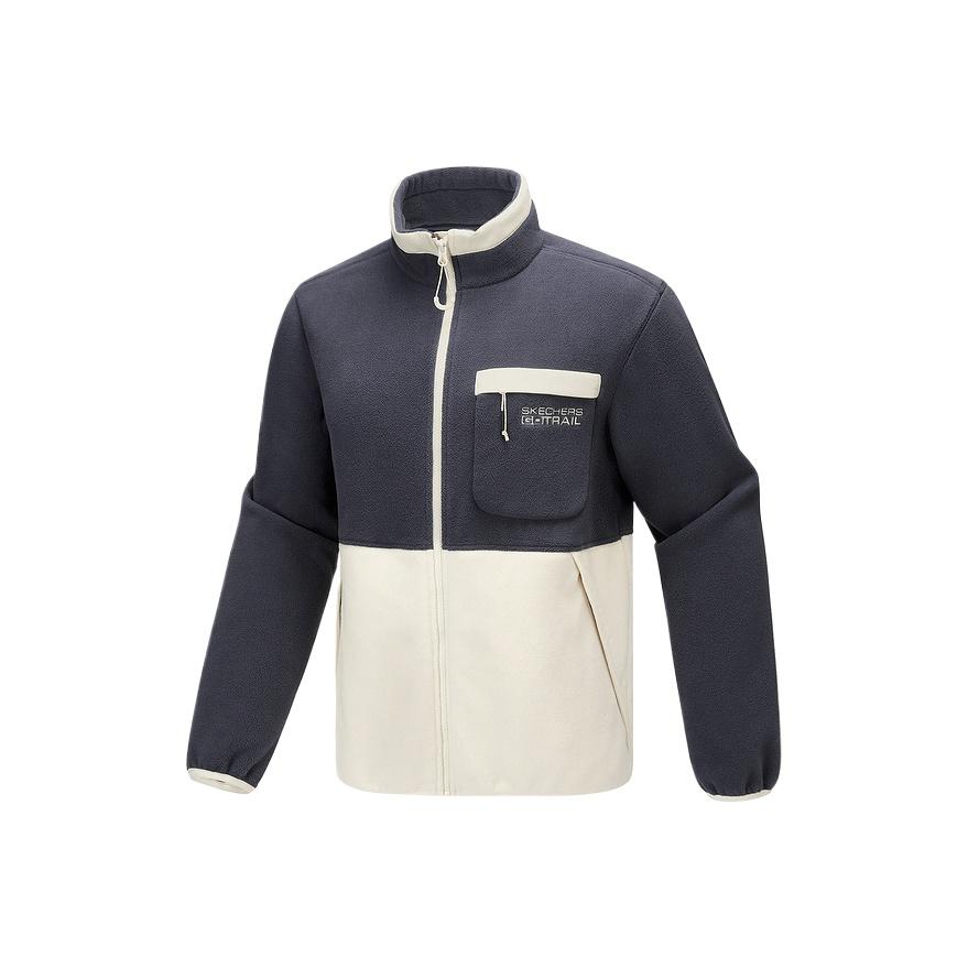 Skechers Outdoor Series Fashionable Versatile High Neck Knit Sweater Men sweater P126M042-00V7 S