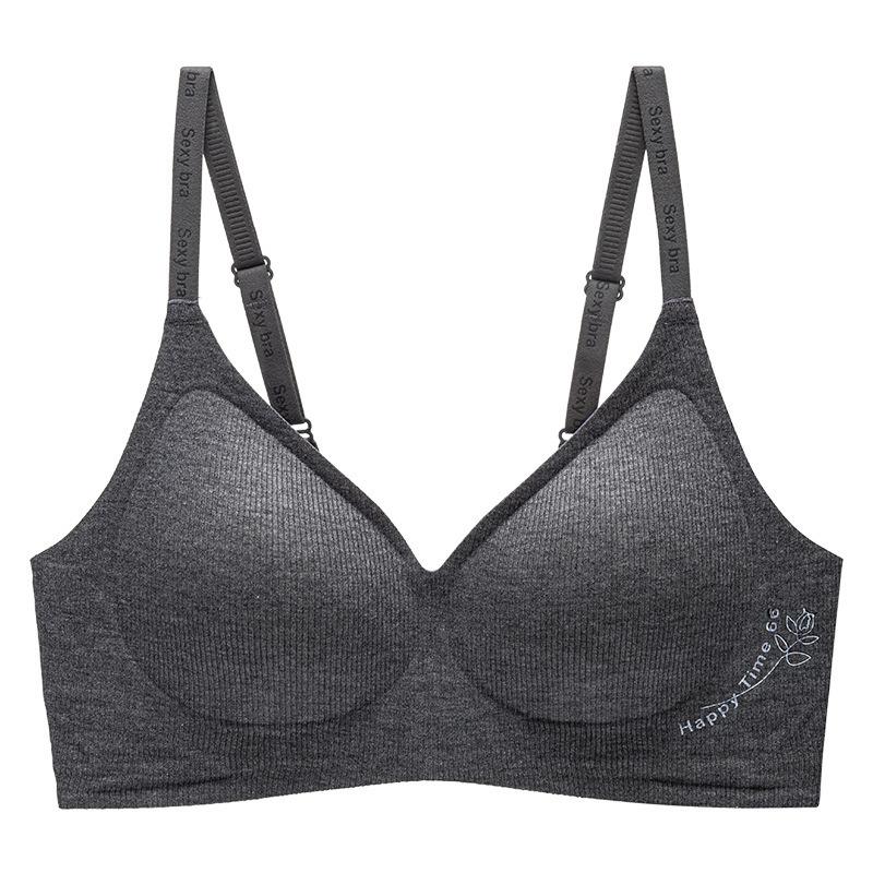 

[Alphabet] Underwear simple anti-sagging small breasts gather underwear adjustment sexy bra 2XL 40/90