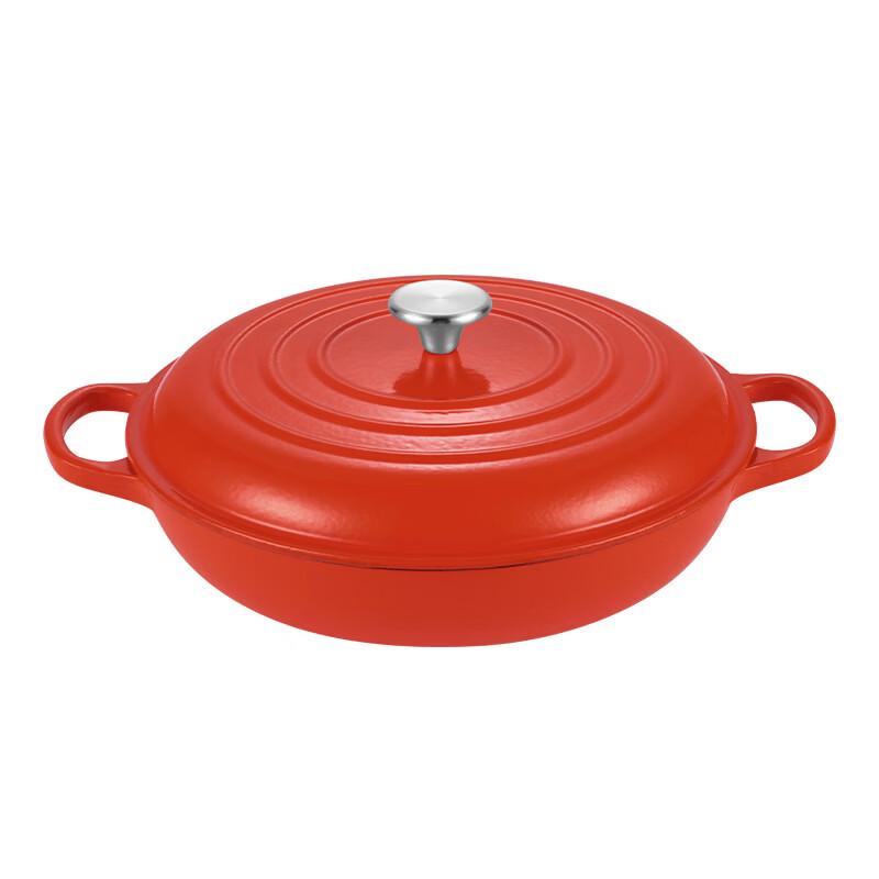 

Zhi Shi Double-Ear Cast Iron Enamel Casserole Pot