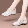 Soft Leather Upper Open-toe Shoes - New Round-toe Large-size Women's Style