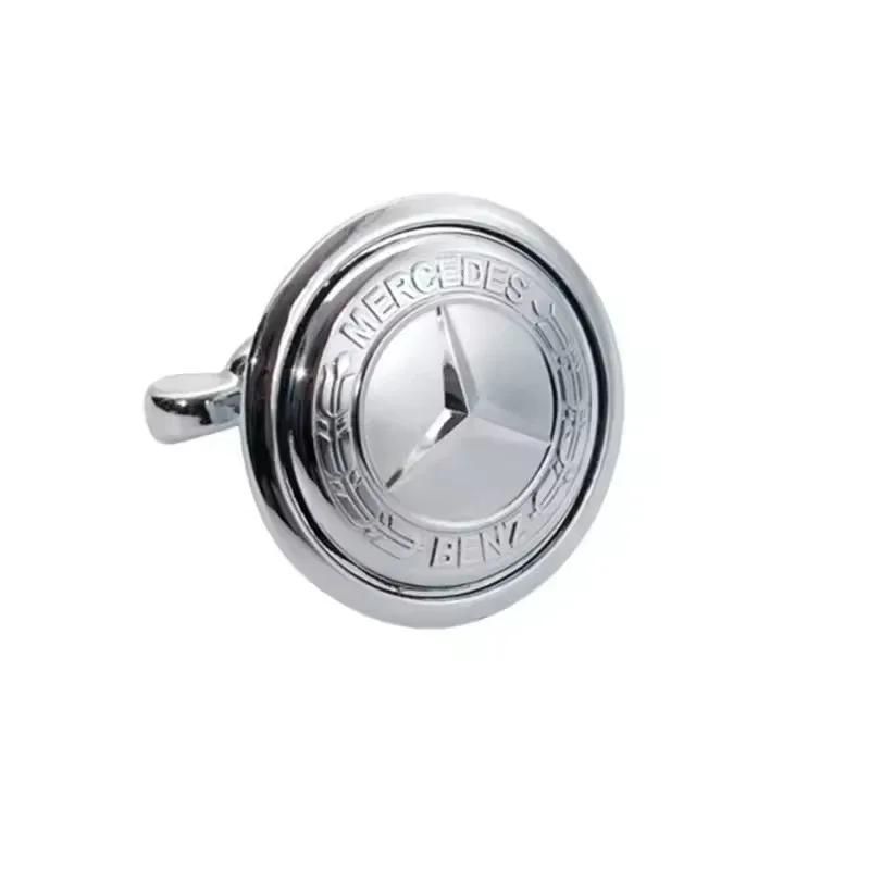 

45mm Car Front Emblem Badge Modified Bonnet Chrome Hood Cover for Mercedes Benz W203 W204 C E S Class W210 W211 W220 серебряный
