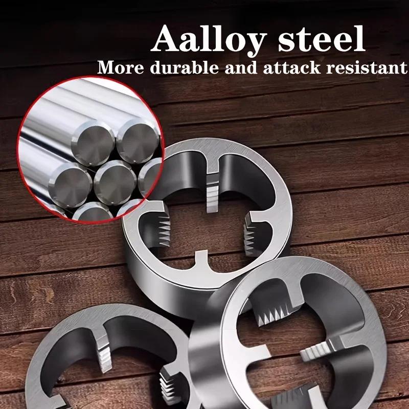 Pvc Pipe Thread Maker Tool Set For Electric Drill Accessories Plastic Water Pipe Threading Module Pvc Thread Tools Round Die Set