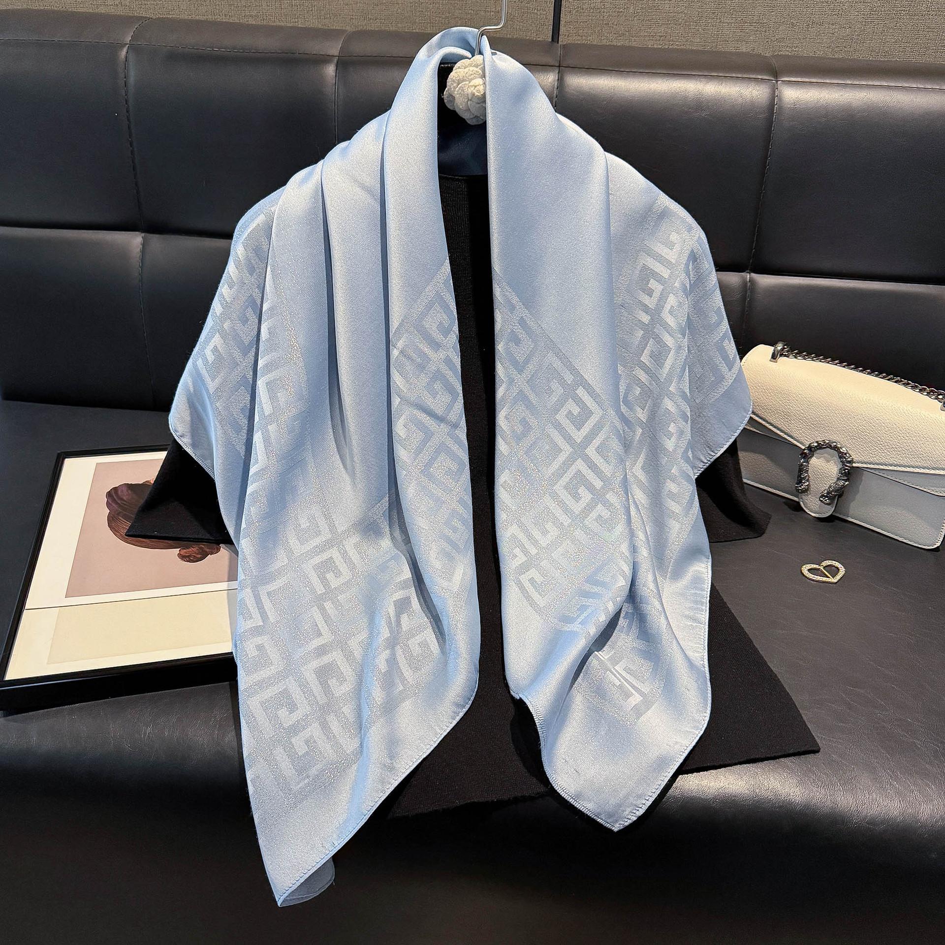 

90 Minimalist Silk Scarves Women S High-End Spring Summer Versatile Sports Style Scarf Tie Scarf 90*90