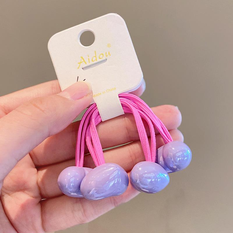 

2 шт. новые милые эластичные резинки для волос в форме сердца для девочек, детские аксессуары для волос принцесс, детские резинки для волос, детские головные уборы