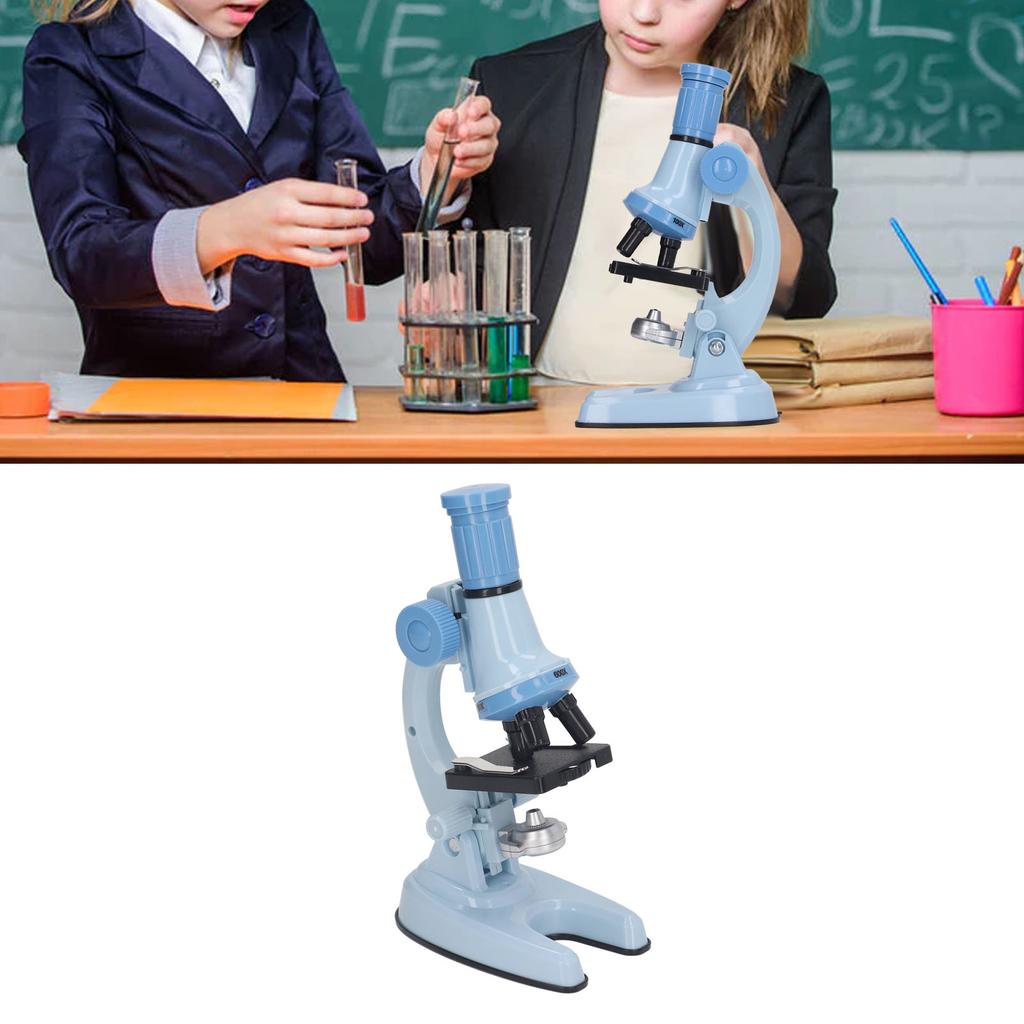 Kids Microscope Set Clr Image Source Science Educational Magnifier Toy with LED Light