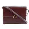 Must Line Shoulder Bag Vintage Bordeaux Calfskin Women Used