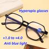 Pentagonal Presbyopia Glasses Men Women Blue Light Blocking Eye Protection Hyperopia Eyewear High-definition Reading Eyeglasses