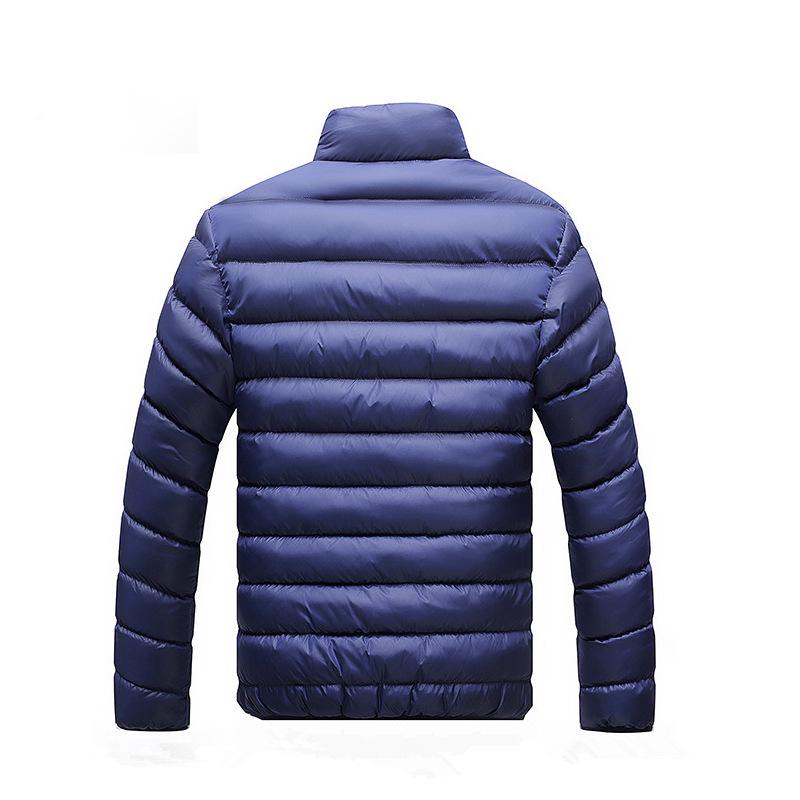 New Autumn Men's Stand-up Collar Solid Color Casual Fashion Cotton Clothes Youth Large Size Cotton Clothes Jacket Men's Clothing