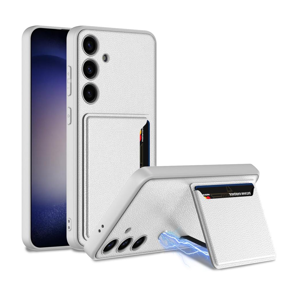 Leather Wallet Magnetic Bracket Cover For Samsung Galaxy S24 Ultra Plus 5G Phone Case Camera Protection Shockproof Coque Fundas