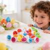 1Box 12 Easter Eggs Matching Toys For Early Childhood Education And Development.