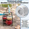 AEE4-2 PCS Air Inlet Filter Suction Cup Hose Dual Screen With 1.91 Cm NPT Thread For Airless Paint Sprayer, Pump Inlet Filter