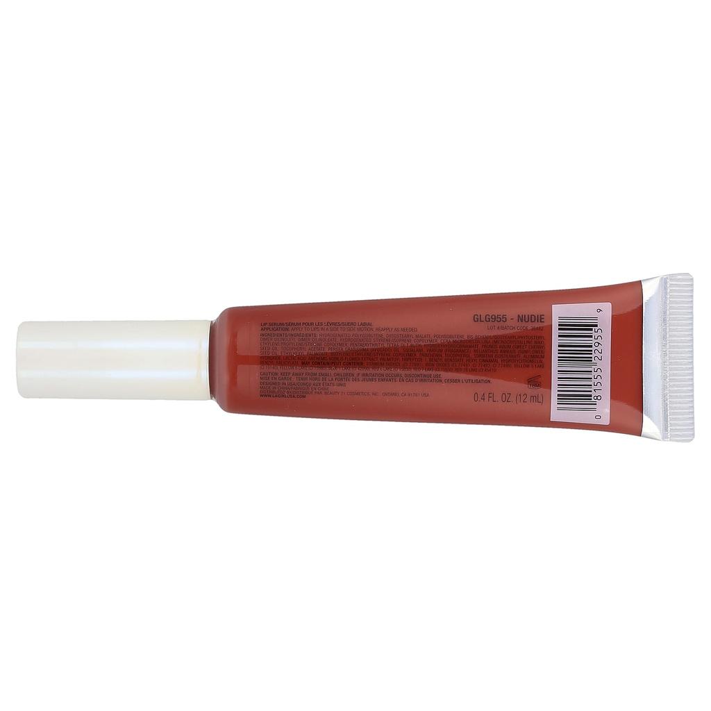 L.A. Girl, Glazed Lippie, Lip Serum, GLG955 Nudy, 12ml (0.4 fl oz)