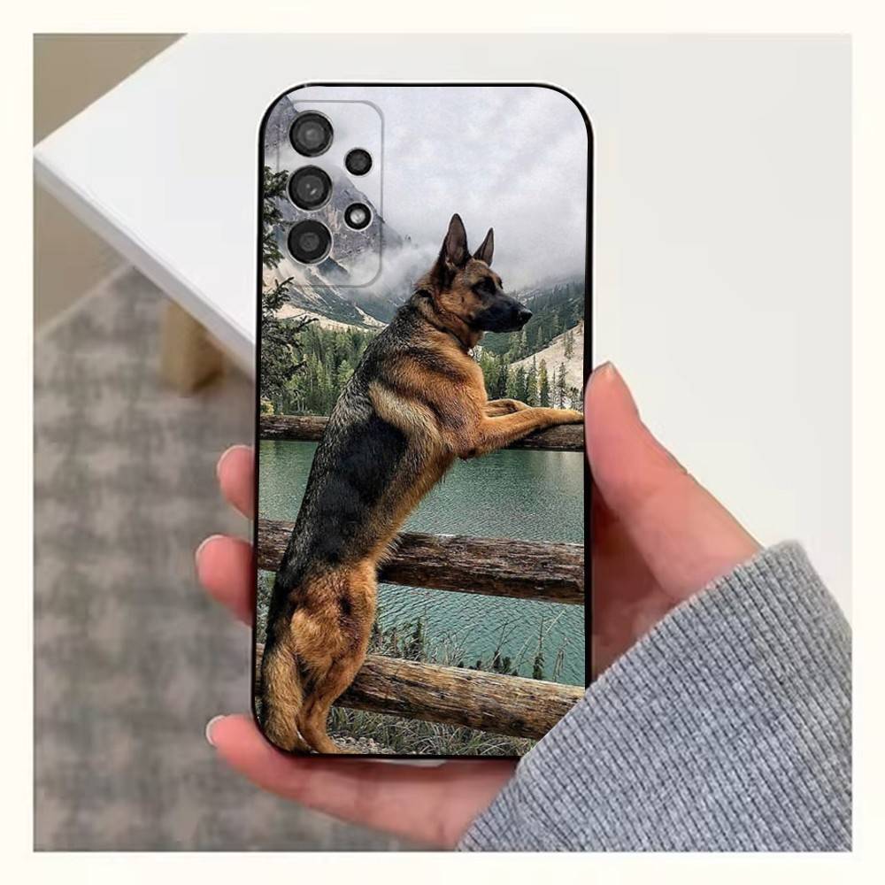 

Телефон с собакой Немецкая овчарка Для Samsung S22, Ultra, S25, S24, S23, FE, Plus, S21, S20, Lite, S10, S9, Мягкий силикон, Черный SamsungS9
