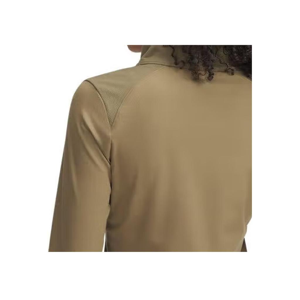 Under Armour Meridian Zip Neck Outdoor Casual Sports Long Sleeve Jacket Women Jacket Quartz-Gray 1379157-251