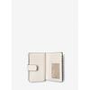 Michael Kors Jet Set Travel Billfold Zip Compact Wallet Medium 35f7gtvf2l2171 Light Cream