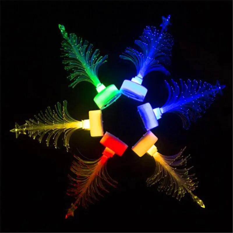 1 Stück Frohe Weihnachten LED Farbwechsel Mini Weihnachtsbaum Haus Tisch Party Dekor Anhänger Weihnachtsmann Dekorationen