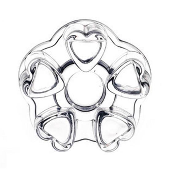 Heart Shape Flower Teapot Heat Resistance Glass Maker Heater Coffee Heating Base