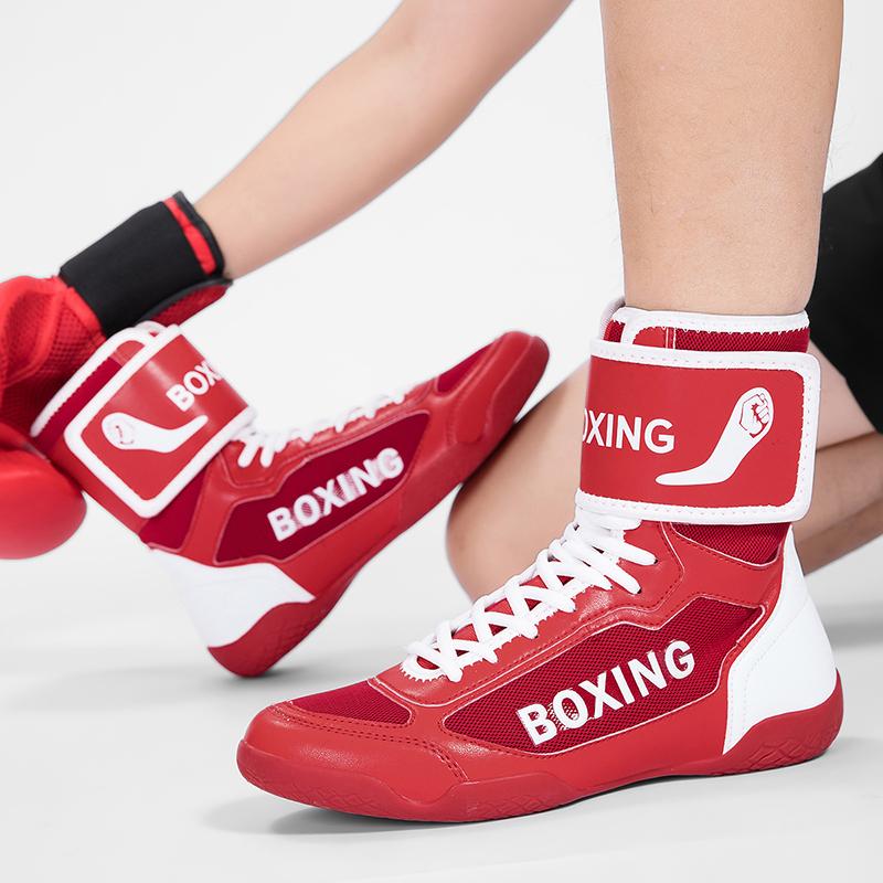 Professional Wrestling Shoes Lightweight Male Gym Training Sneakers Big Size White Black Man Sport Boxing Shoes