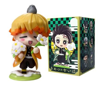 Flower Birth Figurines 6 Pcs 7Cm Tanjiro Nezuko Zenitsu Car Dashboard Desktop Ornaments Anime Figures For Kids Adults Children's Birthday Gift Holiday
