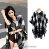 British Style Classic Light Luxury Plaid Scarf Large Shawl High-End Plaid Double-Sided Cloak Cloak Autumn And Winter Warm Scarf