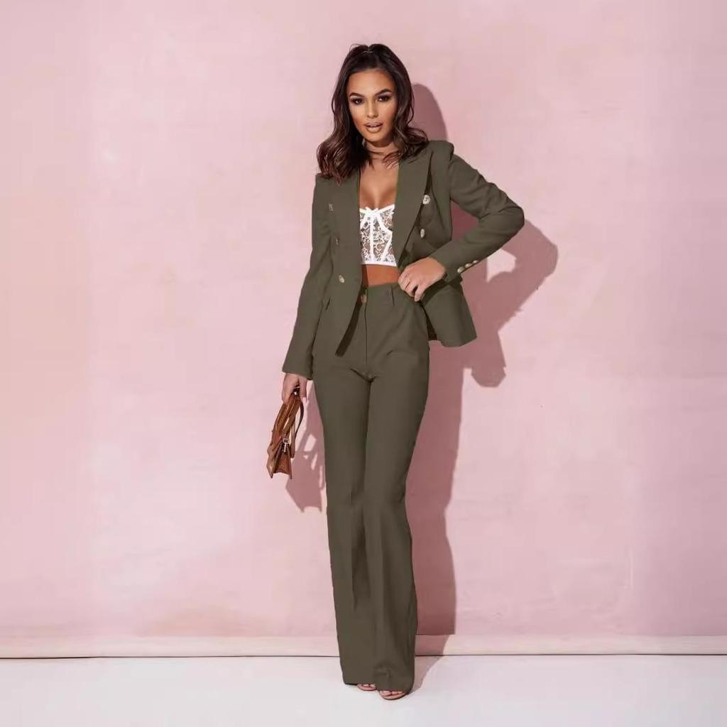 Women's Double-Breasted Professional Suit Set - Hot Sale