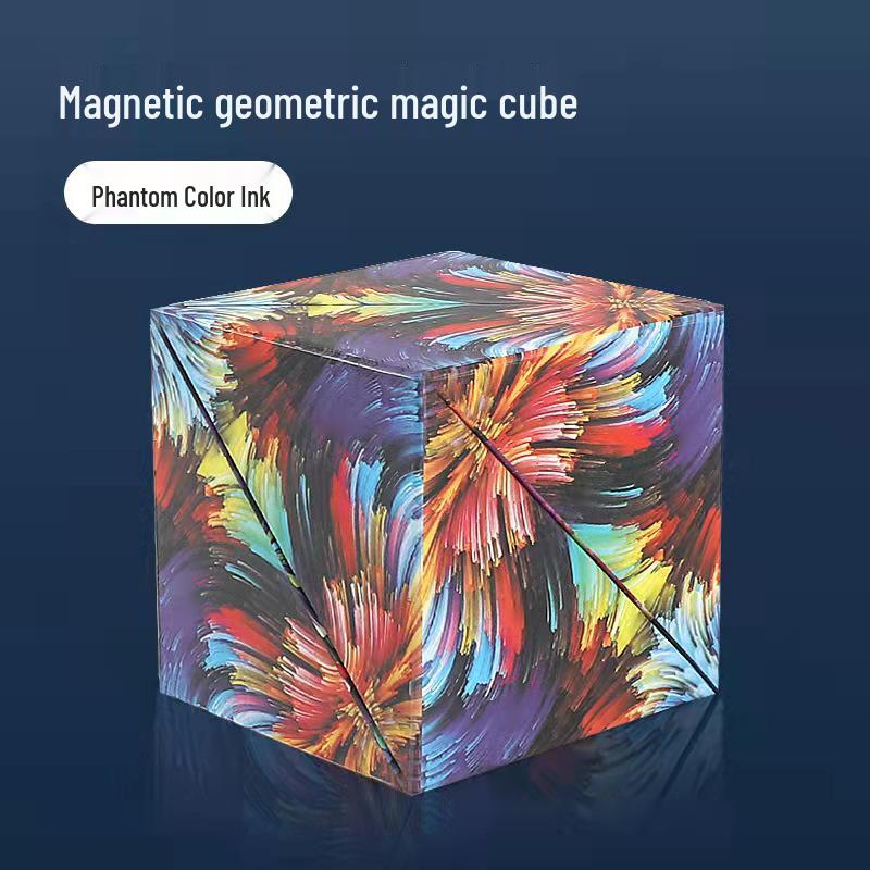 Cub Geometric Magnetic 3D - Jucărie Educativă pentru Copii și Ameliorator de Stres