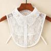 Fake Collar New Women Spring Autumn Versatile Sweaters Fashion Trend Lace Chiffon Popular Western Decorative