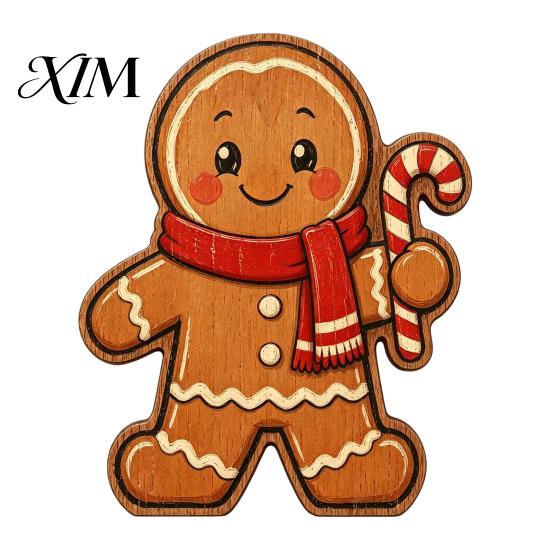 Christmas Theme Room Decor Wooden Table Decorations, Santa Claus Snowman Reindeer Desktop Ornaments, Festive Home Office Accents Distressed