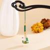 Chinese Ceramic Lucky Cat Phone & Bag Charm Lanyard
