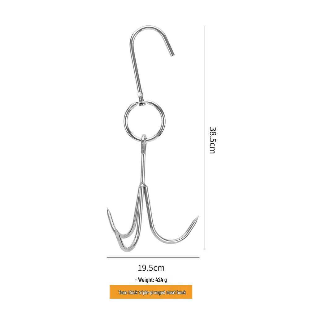 Stainless Steel Double Meat Hook for Hanging and Slaughtering