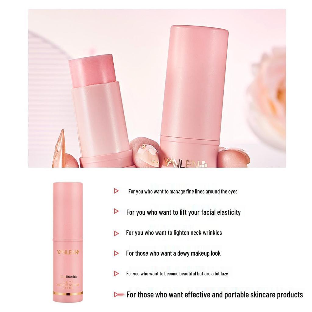 Korean Hydrating Pink Snail Peptide Wrinkle-Firming Stick & Neck Cream
