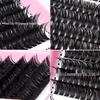 640 Clusters DIY Individual False Eyelashes: 10-100D, 10-16mm Dense, Curled, Segmented Style