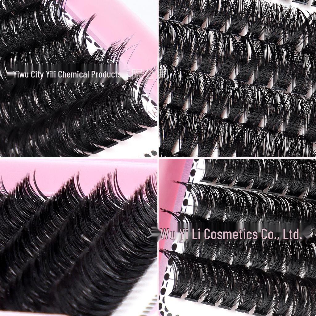 640 Clusters DIY Individual False Eyelashes: 10-100D, 10-16mm Dense, Curled, Segmented Style