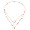 Sexy Bohemian Multilayer Gold Beads Leaf Ring Chain Chocker Necklace Jewelry 