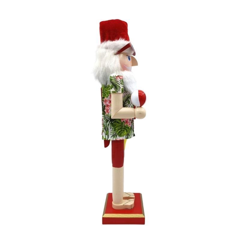 

Traditional Nutcrackers Collectible Christmas Figurines Christmas Present Santa Floral Shirt Sand Bucket CHINA