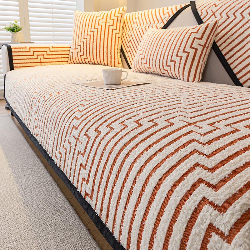 Premium Sense Simple Wind Sofa Cushion Universal In All Seasons New Sofa Seat Cushion Non-slip Cover Cover Cloth Towel