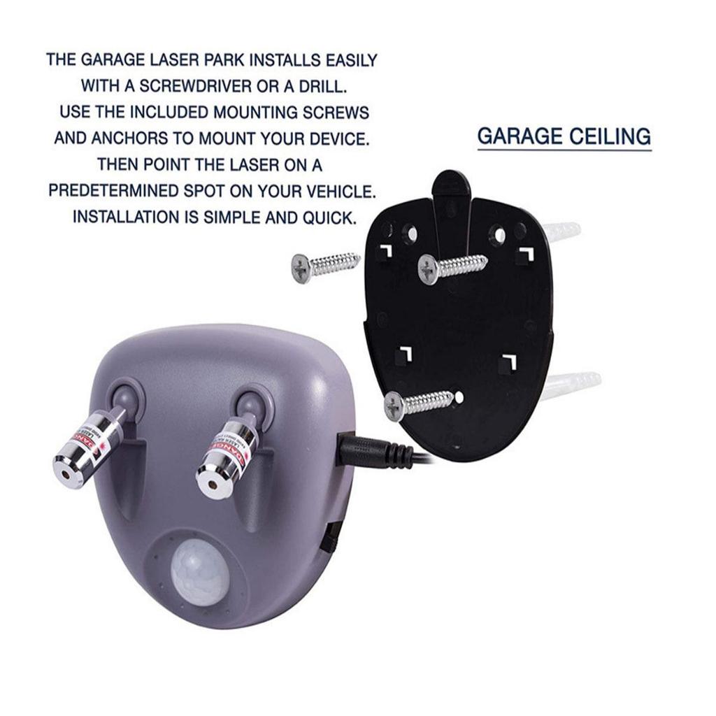 Dual Head Laser Garage Parking Aid with Direct Plug Battery Model