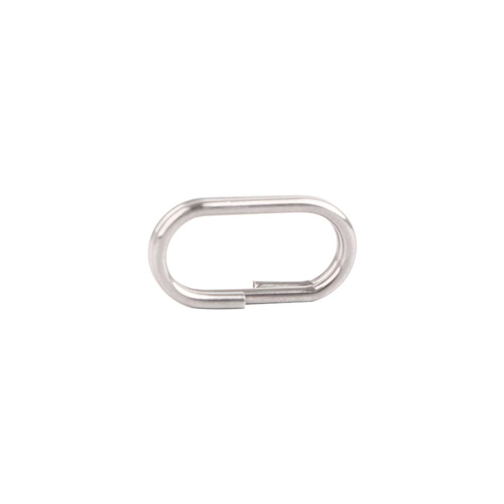Swivel Stainless Steel Fishing Lure Split Oval Split Rings Fishing Hanging Snap Fishing Connector