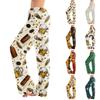 Women's Drawstring Lounge Pants with Beer Festival Print Casual Relaxed Fit Elastic Waistband Full Length Soft Fabric